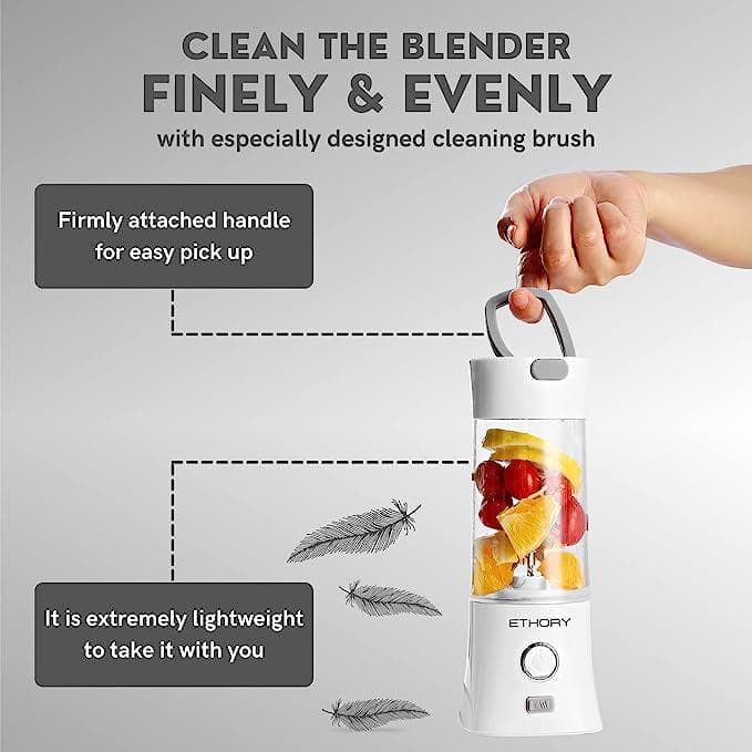 مخلوط کن و شیکر شارژی ETHORY Portable Mini Blender — تصویر ۴