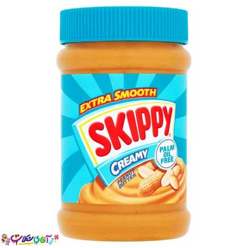 کره بادام زمینی اسکیپی کرمی بدون پالم SKIPPY