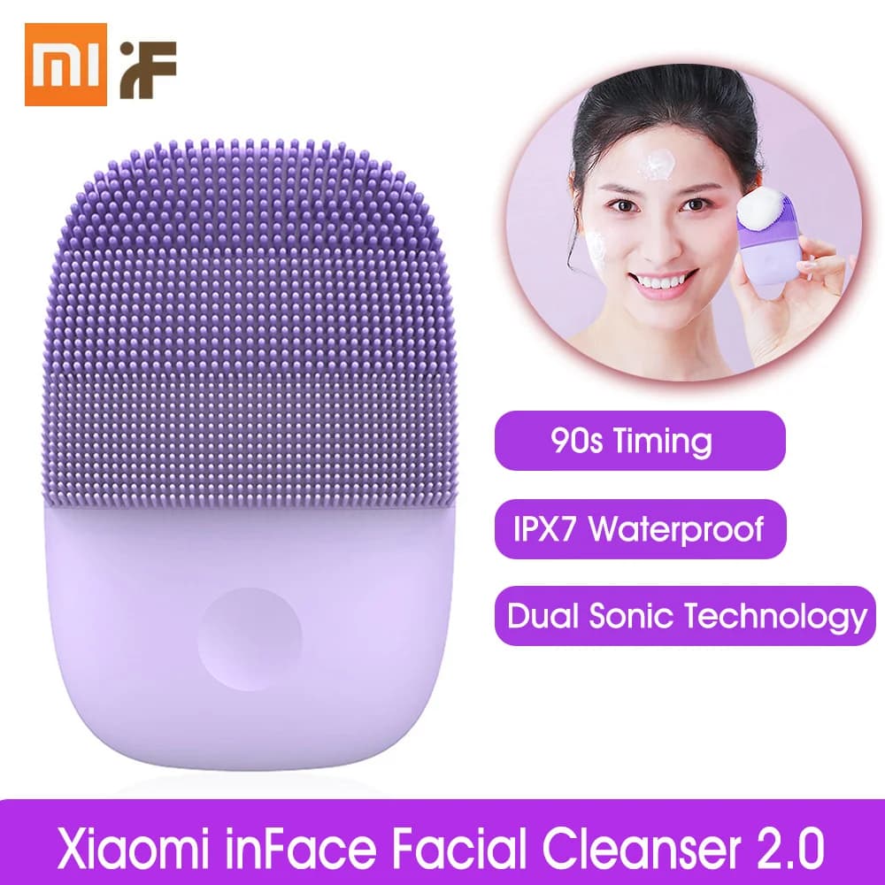 دستگاه پاک کننده صورت و آرايش شیائومی مدل InFace Mini Sonic Clean Facial Brush MS2000 — تصویر ۳