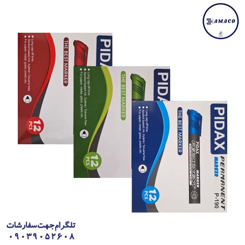 پیداکس – ماژیک معمولی نوک گرد کد 190 — تصویر ۲