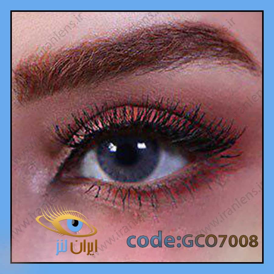 لنز طبی رنگی جمستون آیس اسکای کول بدون‌ دور سالانه کد GCO7008