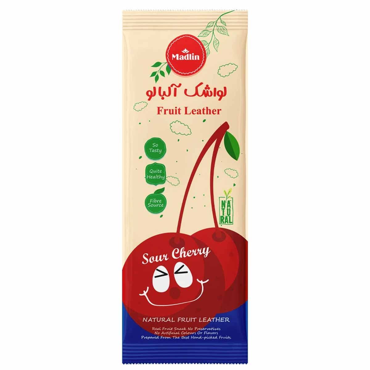 لواشک ورقه ای آلبالو مادلین 90 گرم