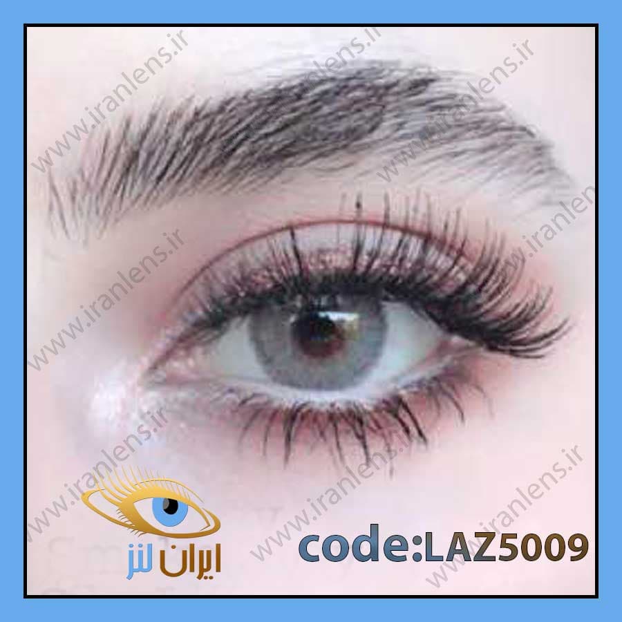 لنز رنگی لازورد اسموک گری سالانه کد LAZ5009
