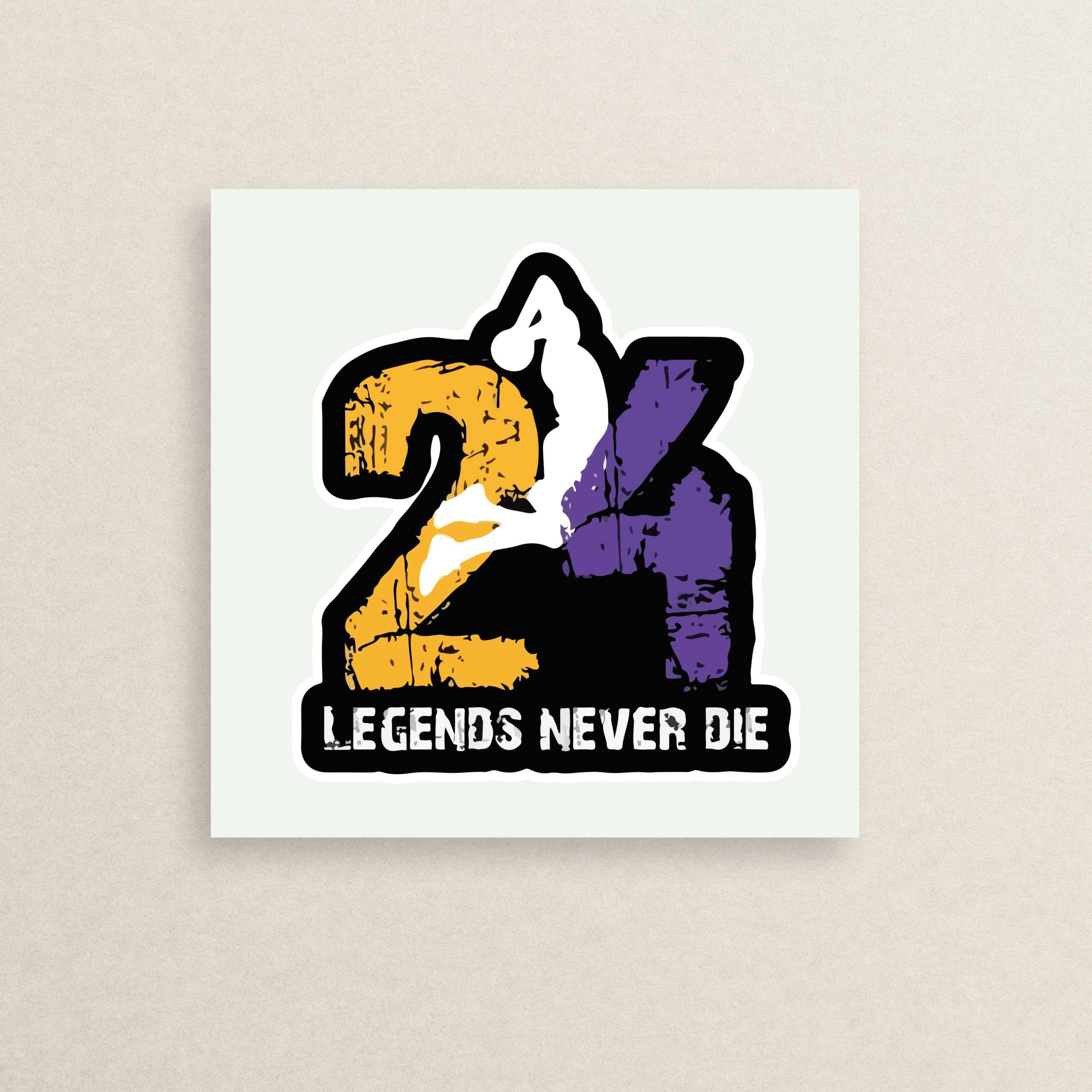 استیکر بسکتبال کوبی برایانت 02 | 02 Kobe Bryant sticker