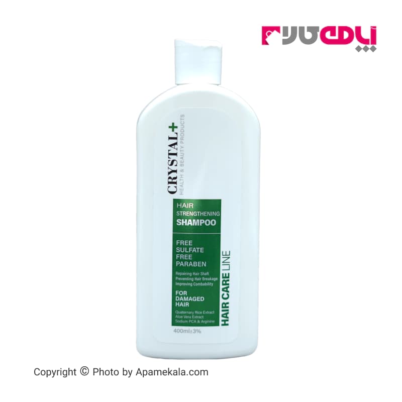 شامپو تقویت کننده مو کریستال مدل hair care line حجم 400 میل