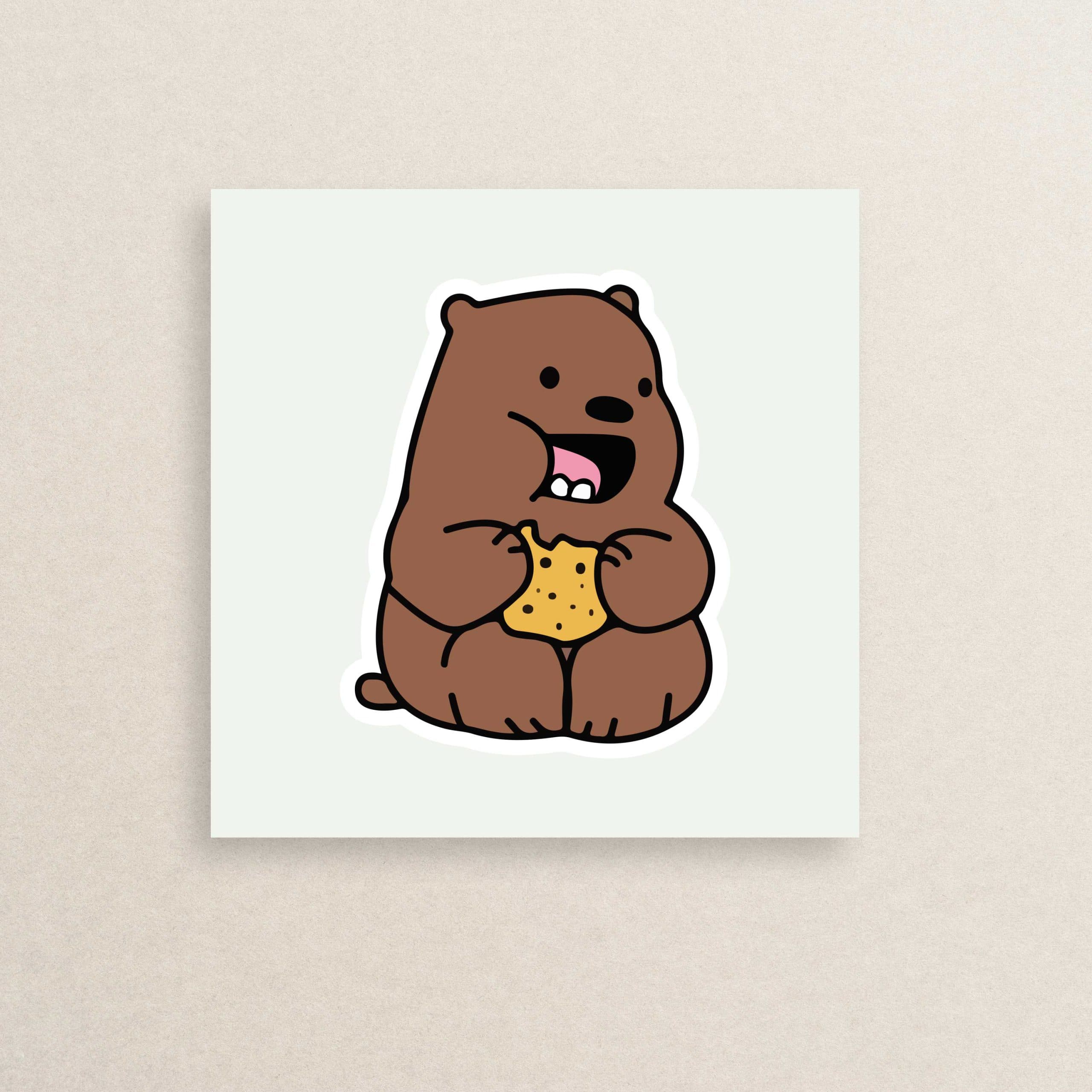 استیکر انیمیشن خرس های کله فندقی 24 | We Bare Bears Animation sticker 24