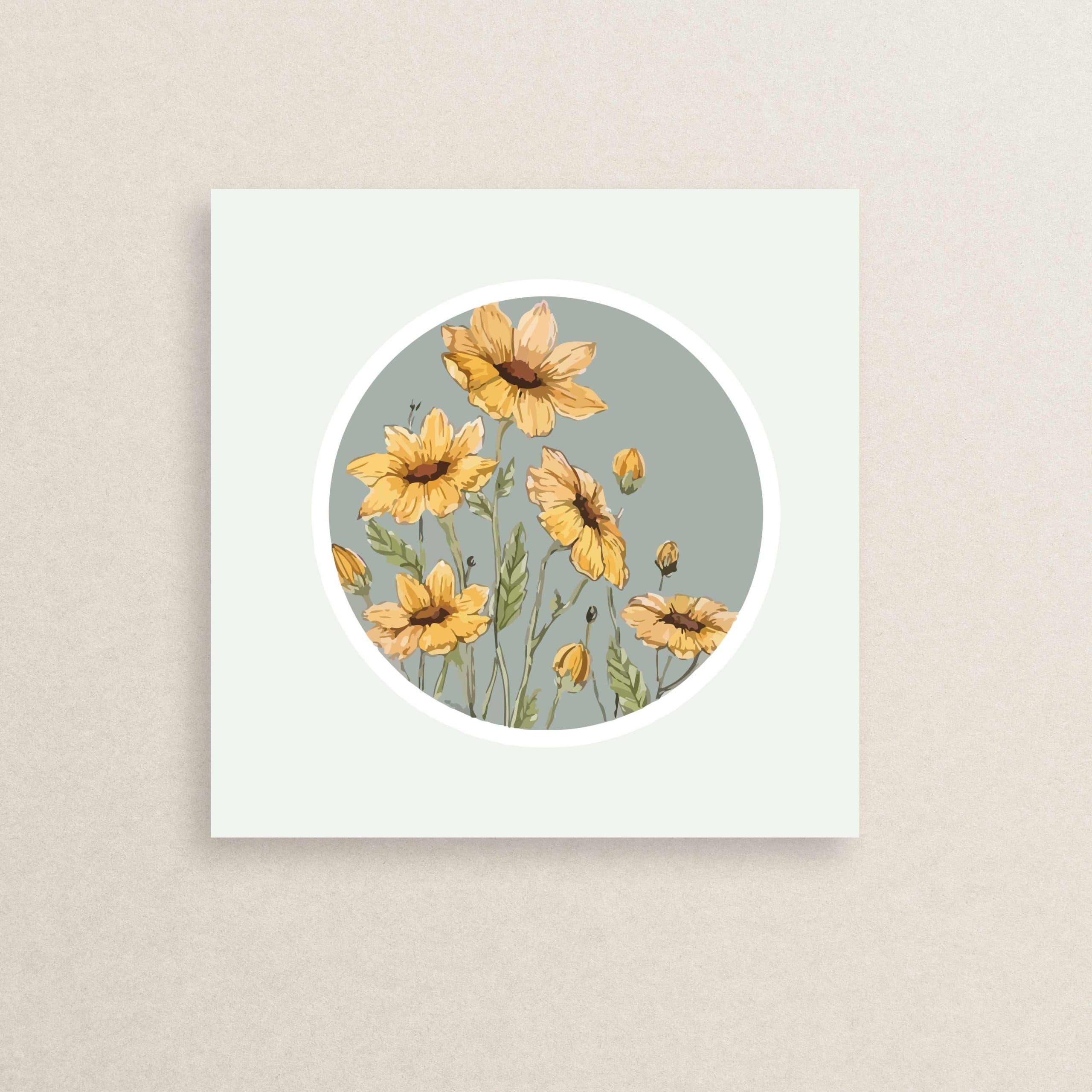 استیکر طبیعت گل 11 | Flower Nature sticker 11