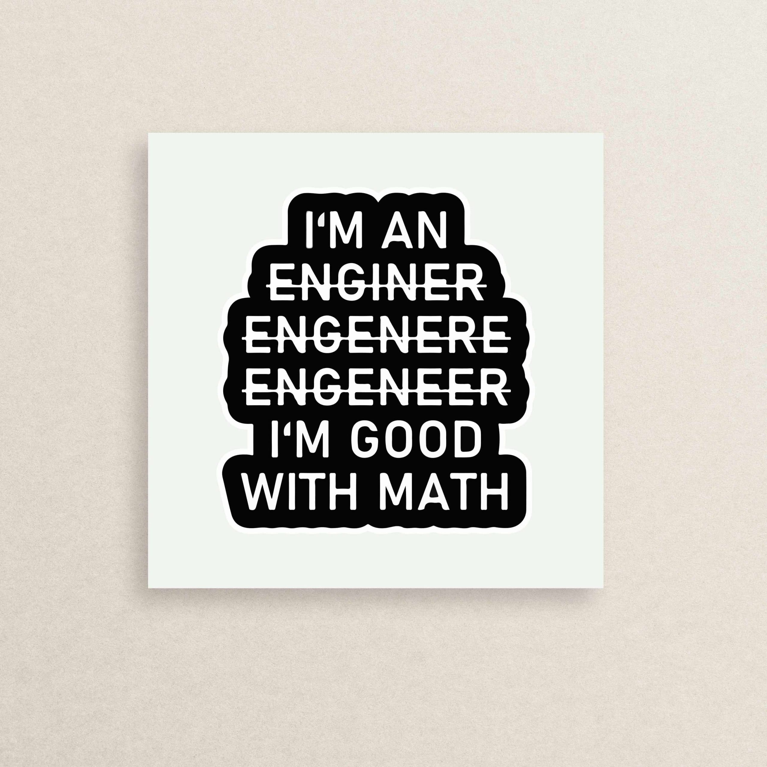استیکر علم ریاضیات و مهندسی 06 | Engineering and math sticker 06