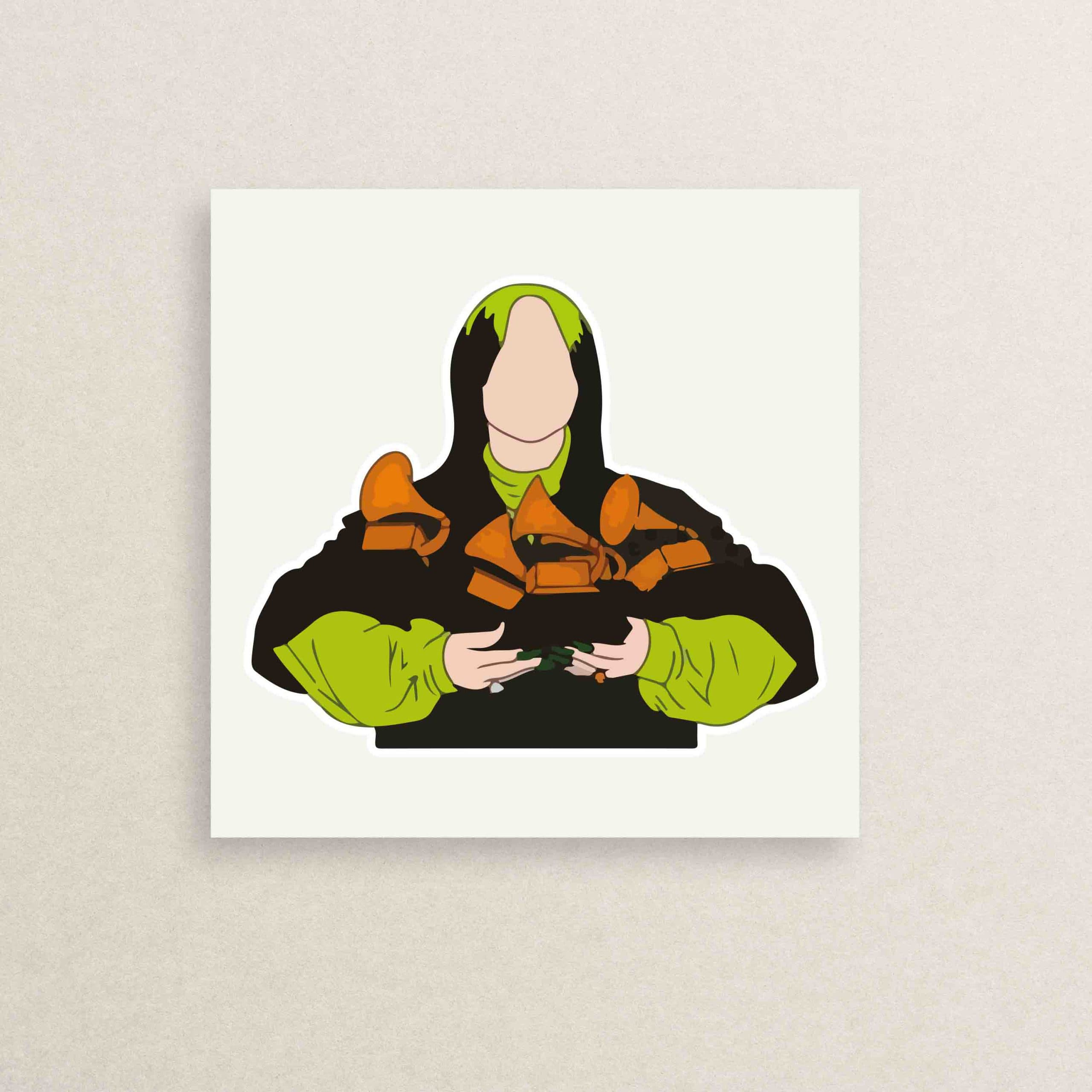 استیکر بیلی آیلیش 12 | Billie Eilish sticker 12