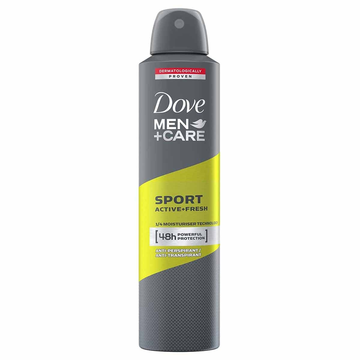 اسپری ضد تعریق آقایان مدل Sport Active + Fresh داو 250 میلی لیتر 