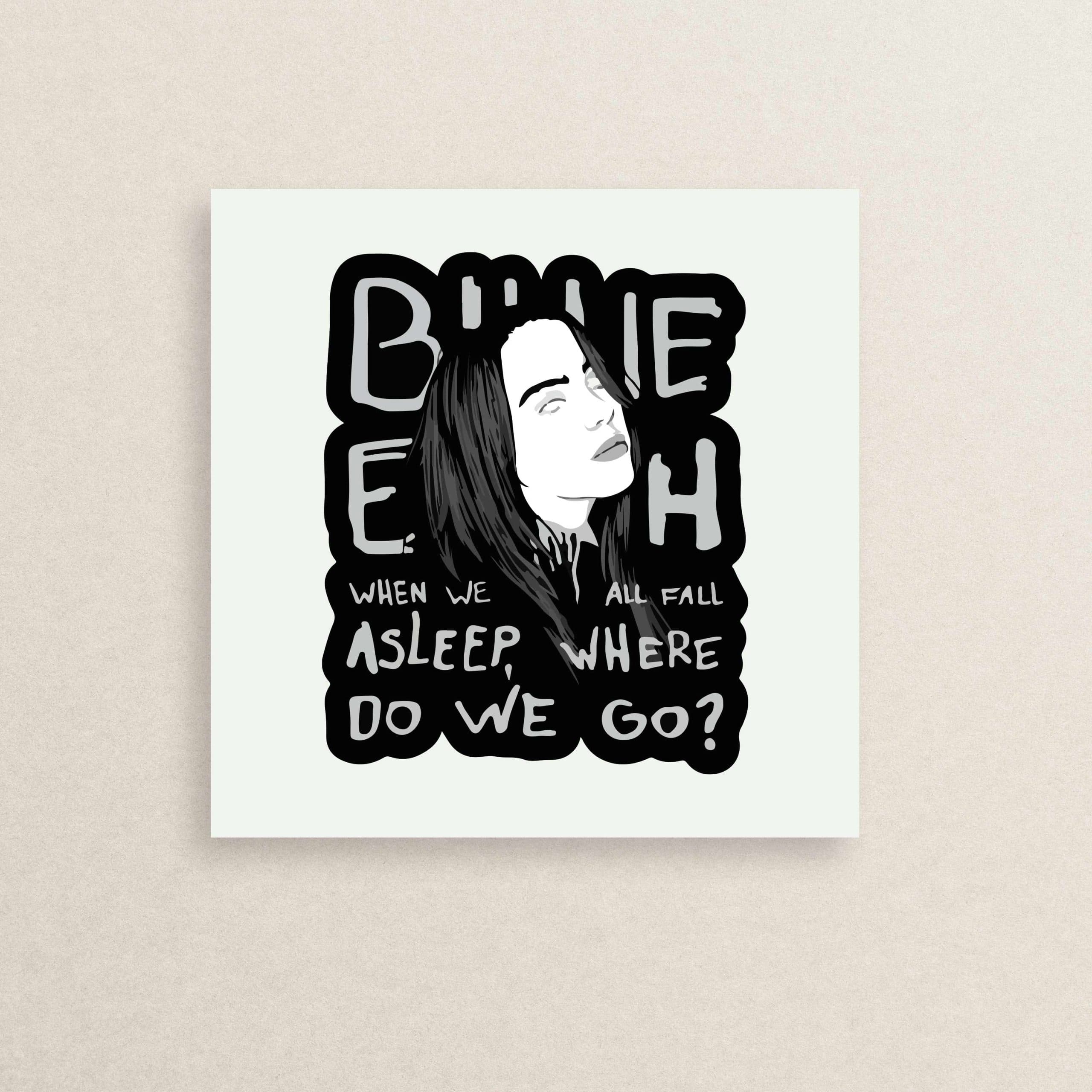 استیکر بیلی آیلیش 07 | Billie Eilish sticker 07