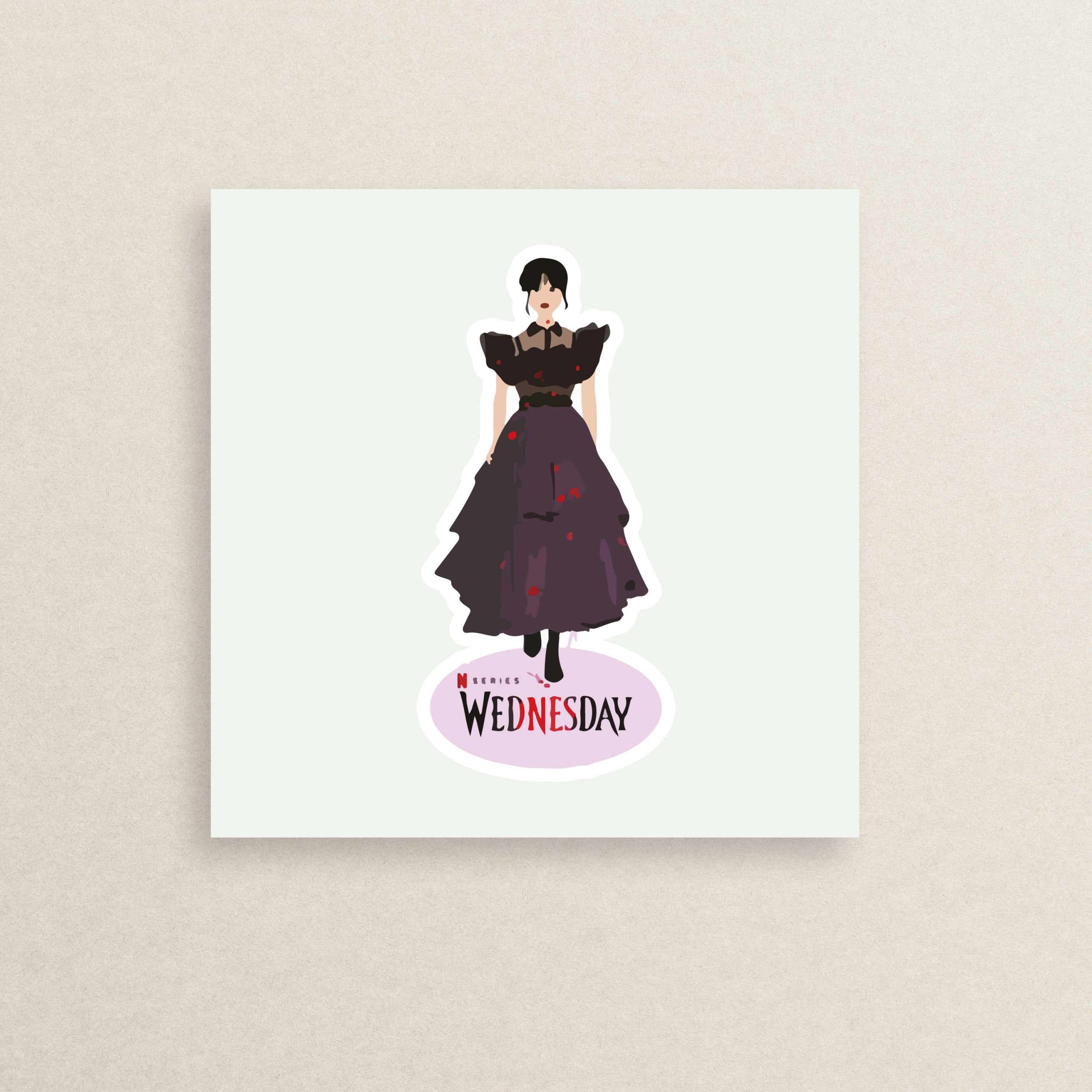 استیکر سریال ونزدی 12 | Wednesday sticker 12