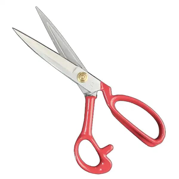 قیچی برش سایز 11 PIN (پین) دسته قرمز تیغه سفید — تصویر ۳