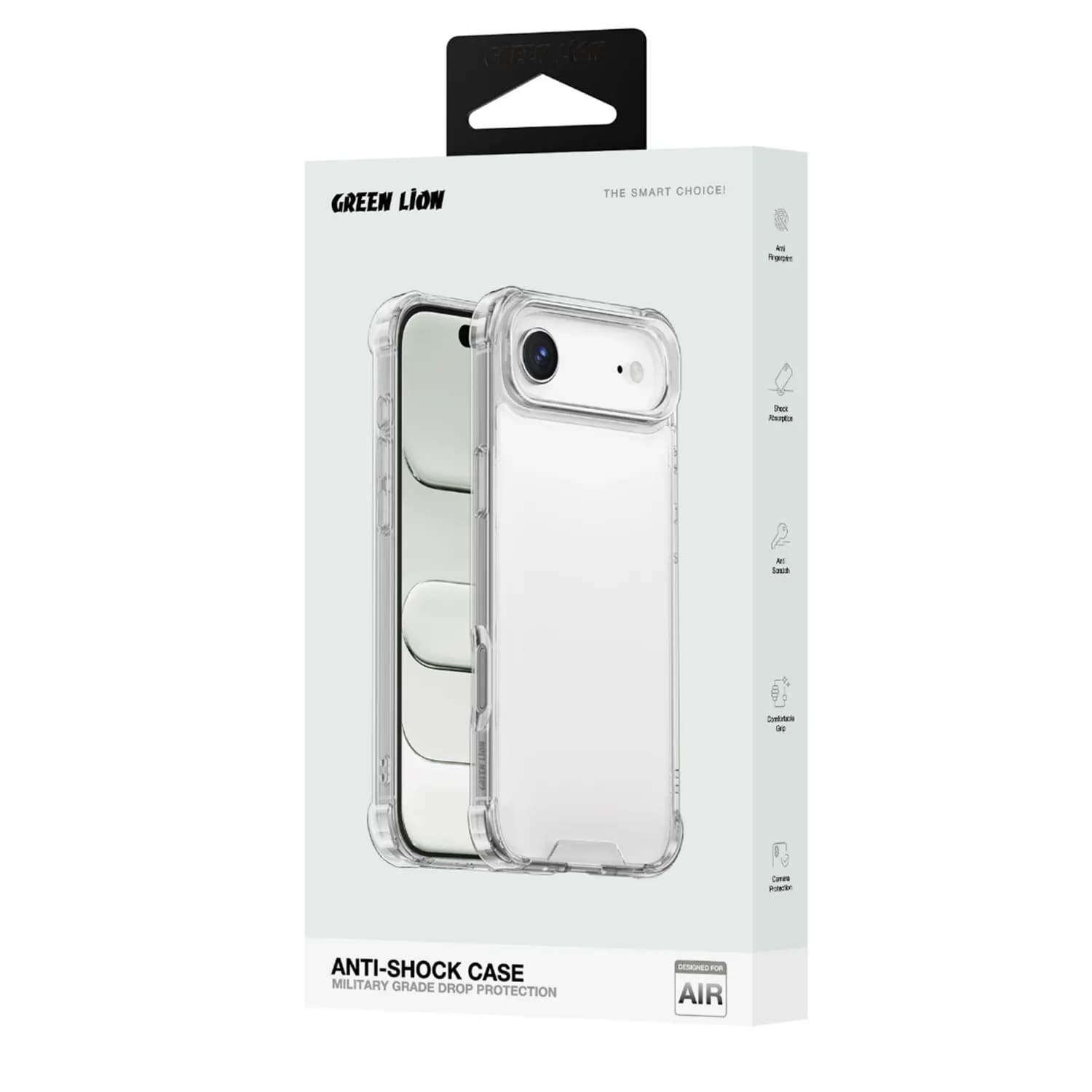 قاب iPhone 17 Air ضد ضربه شفاف گرین لاین — تصویر ۲