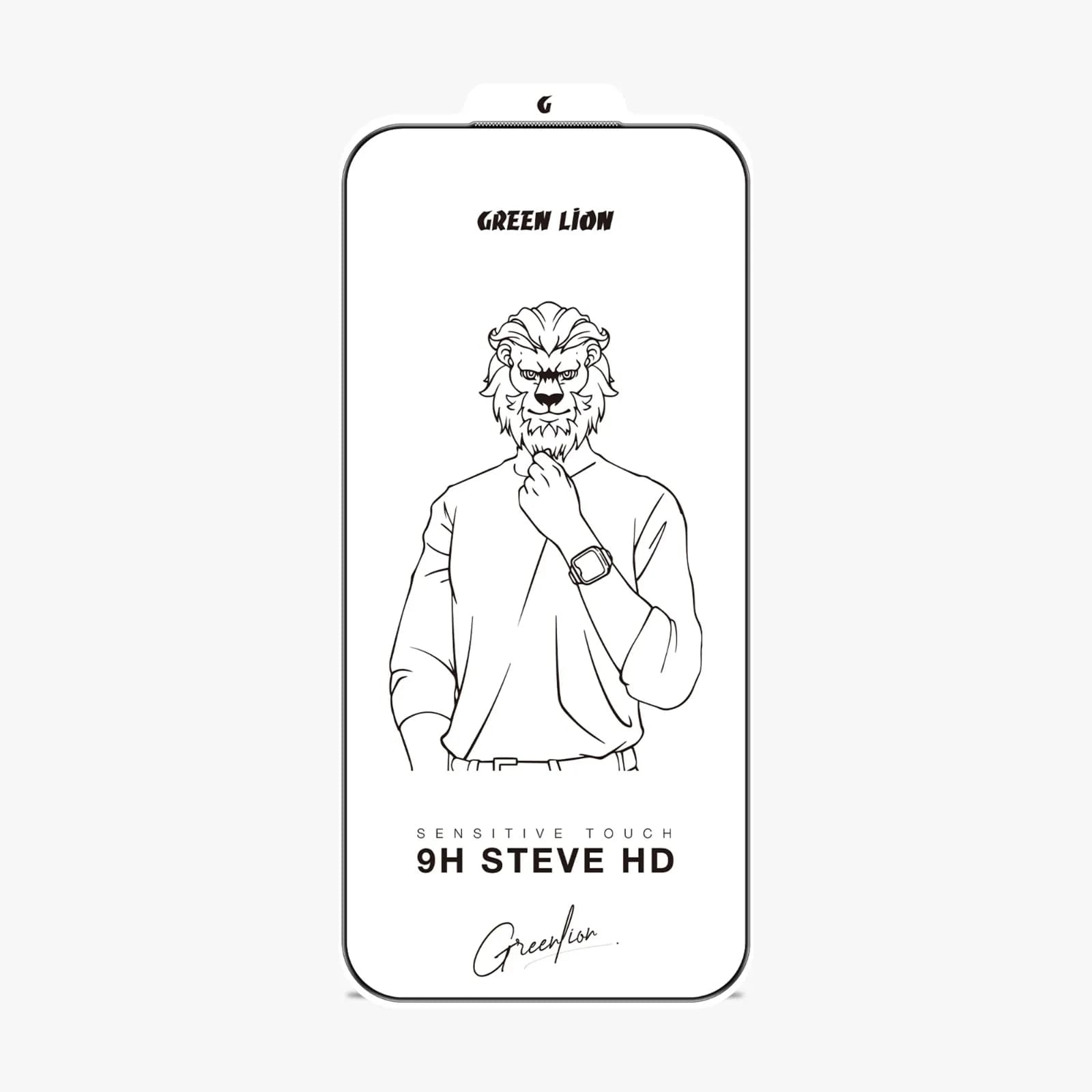 محافظ صفحه شفاف آیفون 17 پرو مدل Steve HD گرین‌لاین