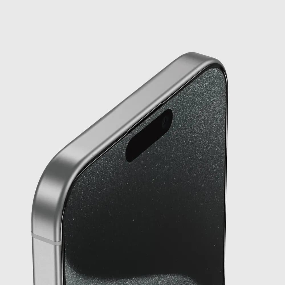 گلس iPhone 16 مدل Sir Louis 3D Curved گرین لاین — تصویر ۳