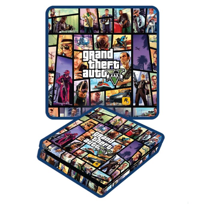 اسکین پی اس 4 اسلیم برند گیم‌آور طرح GTA کد D — تصویر ۲
