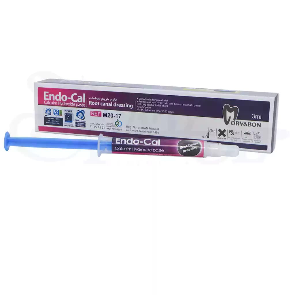 خمیر کلسیم هیدروکساید 4/2 گرم Endo Cal برند مروابن Morvabon