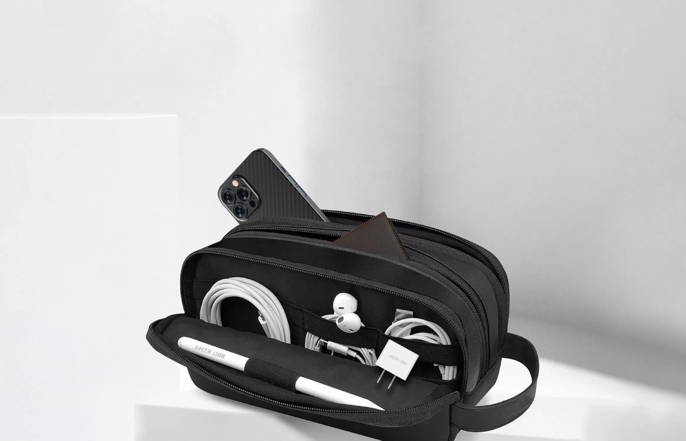 کیف ارگانایزر الگانس مدل Elegant Pouch گرین لاین – مشکی — تصویر ۲