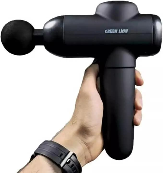 ماساژور تفنگی گرین لاین مدل Wave Massager Gun مشکی — تصویر ۳