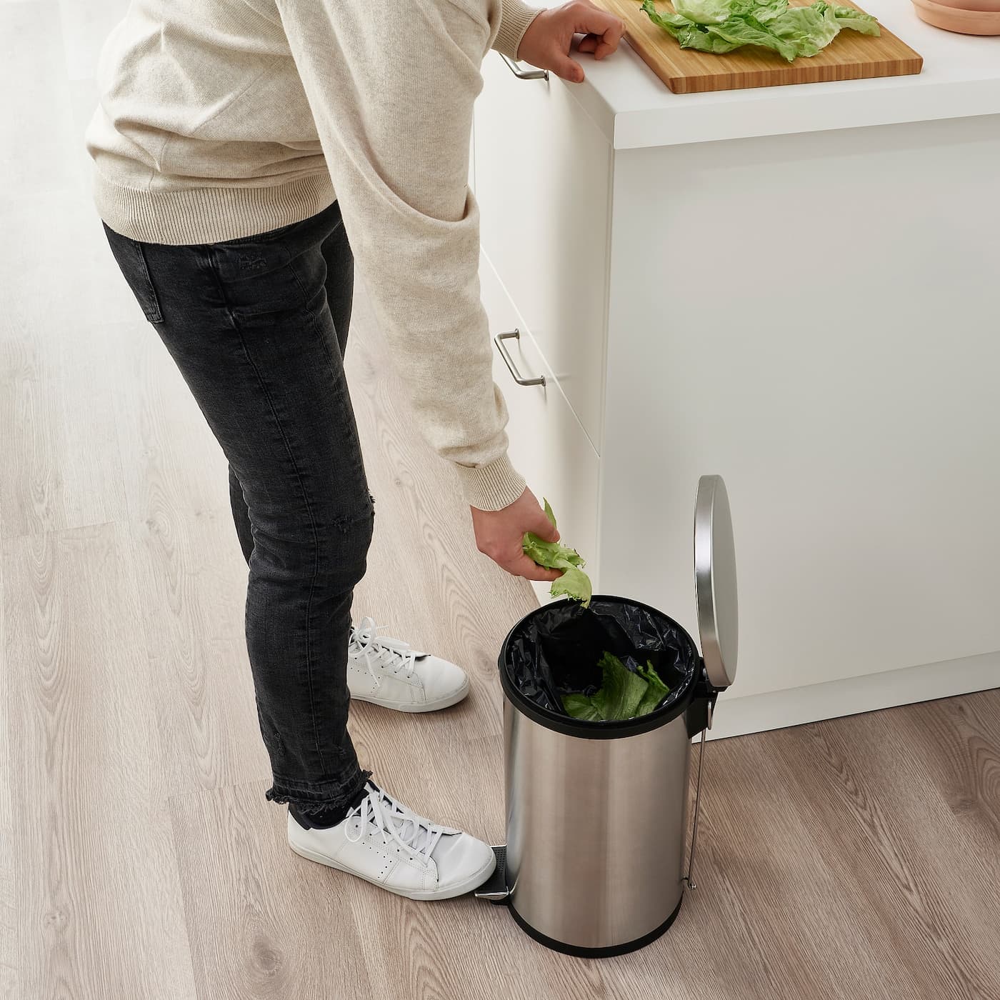 سطل استيل 12 ليتر ایکیا مدل Snorpa