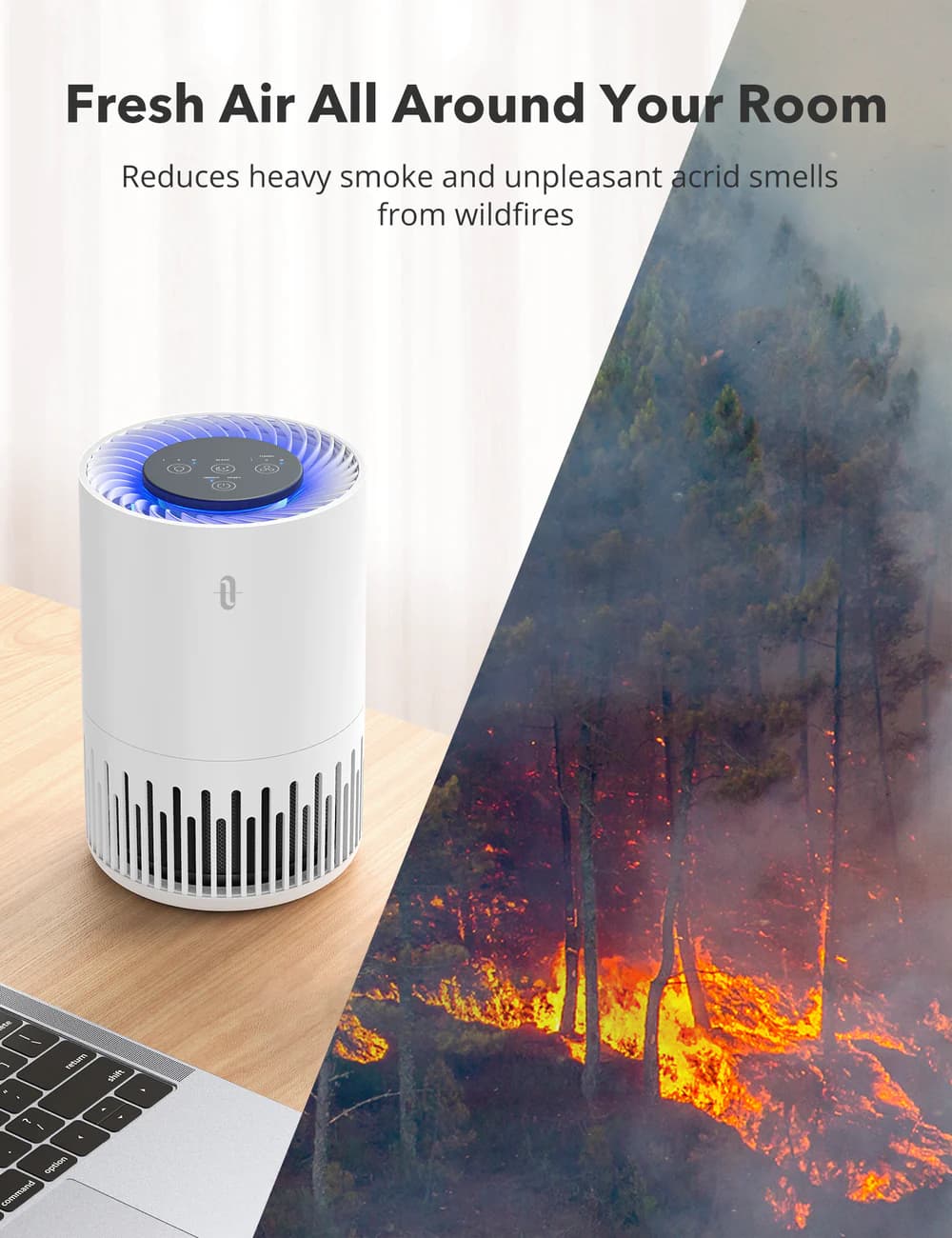 دستگاه تصفیه هوا برند taotronics مدل TT-AP001 — تصویر ۲