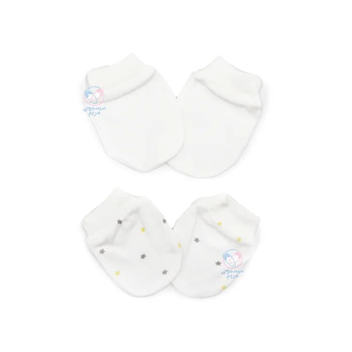 دستکش نخی دو عددی بی بیبی Bi Baby 55849