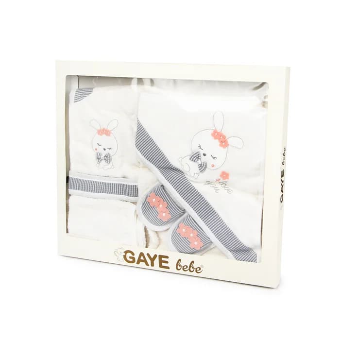 ست حوله چهار تیکه خرگوش و گل گایه به به 887 Gaye Bebe — تصویر ۲