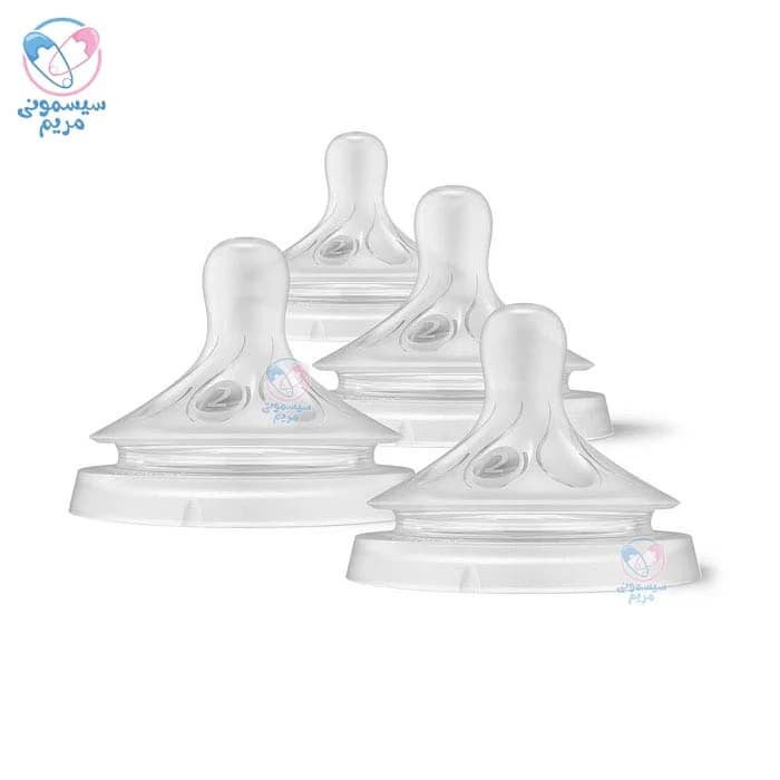سر شیشه اونت دو عددی نچرال دو قطره ضد چکه اونت Avent — تصویر ۳