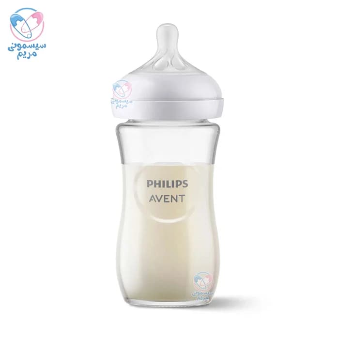 شیشه شیر نچرال ضد چکه 240 میل پیرکس اونت Avent — تصویر ۲
