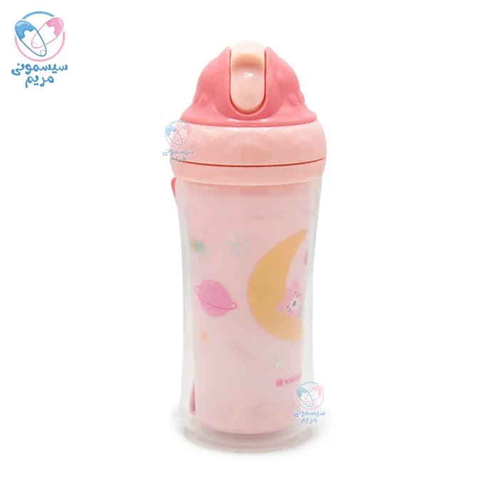 لیوان دسته دار و نی دار 220 میل Moony Me کیکابو Kikkaboo