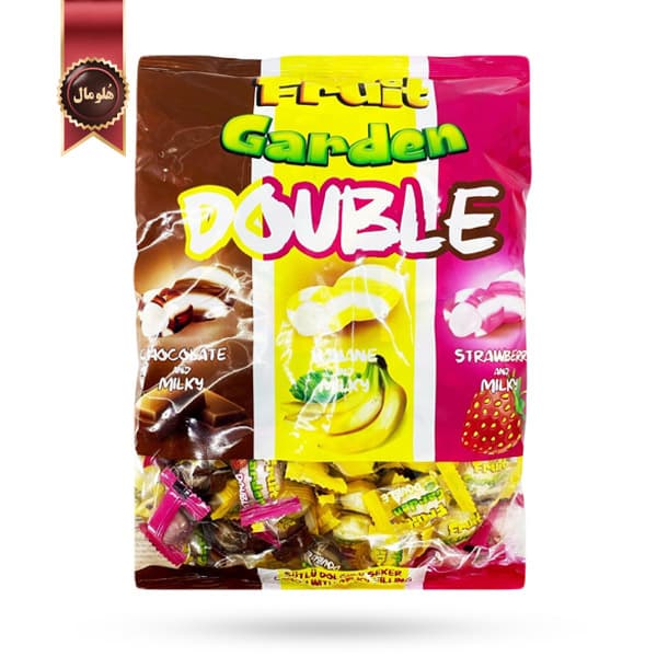 آبنبات میوه ای وانلی Vanelli مدل فروت گاردن دابل Fruit Garden Double وزن 700 گرم (اورجینال)