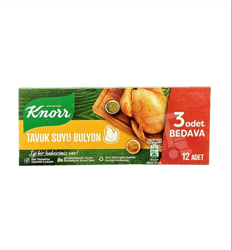 عصاره مرغ کنور Knorr بسته 12 عددی