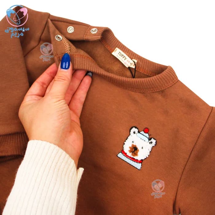بلوز شلوار تو کرکی طرح خرس توفی Tuffy 0812 — تصویر ۲