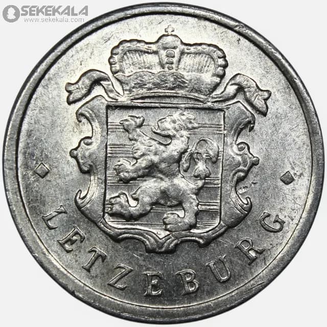 سکه 25 سنتیم کمیاب لوکزامبورگ 1965 (AU)