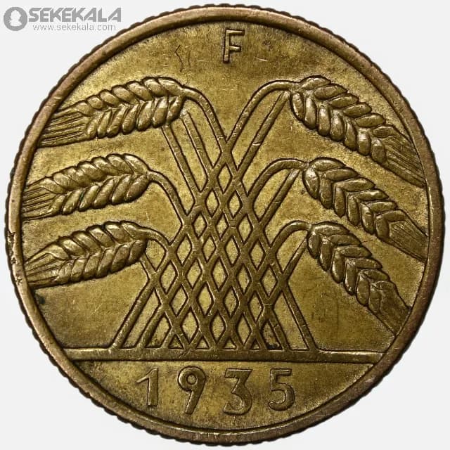 سکه 10 رایش فنیگ 1935 F (جمهوری وایمار) — تصویر ۲