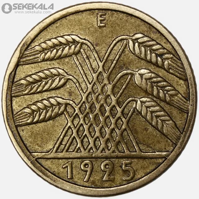 سکه 5 رایش فنیگ 1925 E (جمهوری وایمار) — تصویر ۲