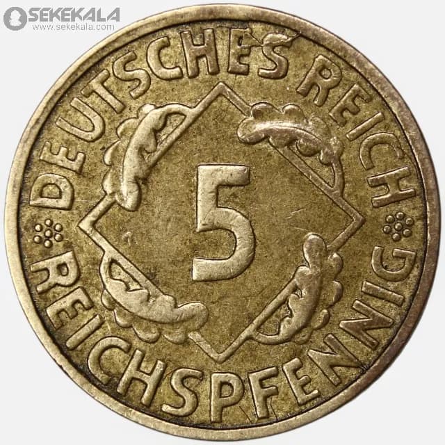 سکه 5 رایش فنیگ 1925 E (جمهوری وایمار)