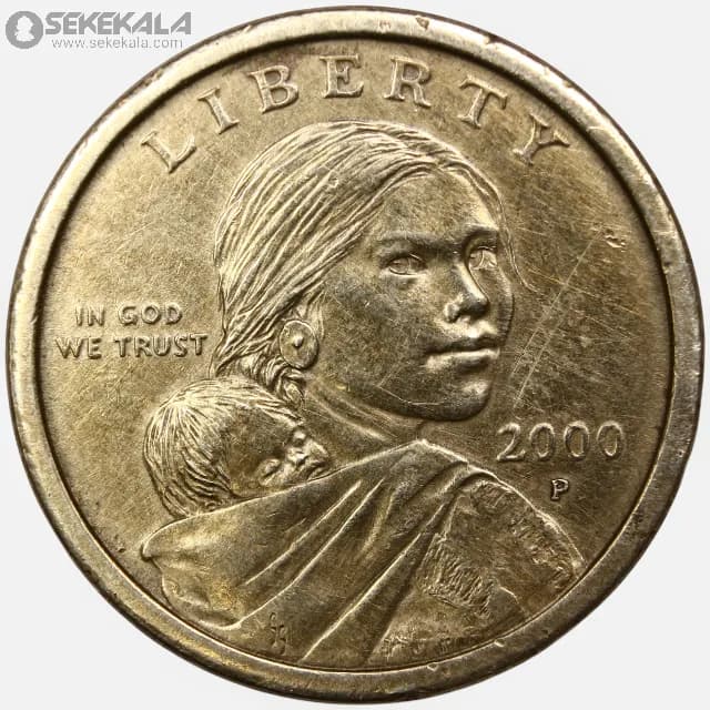 سکه 1 دلار آمریکا 2000 P (ساکاگاوا)