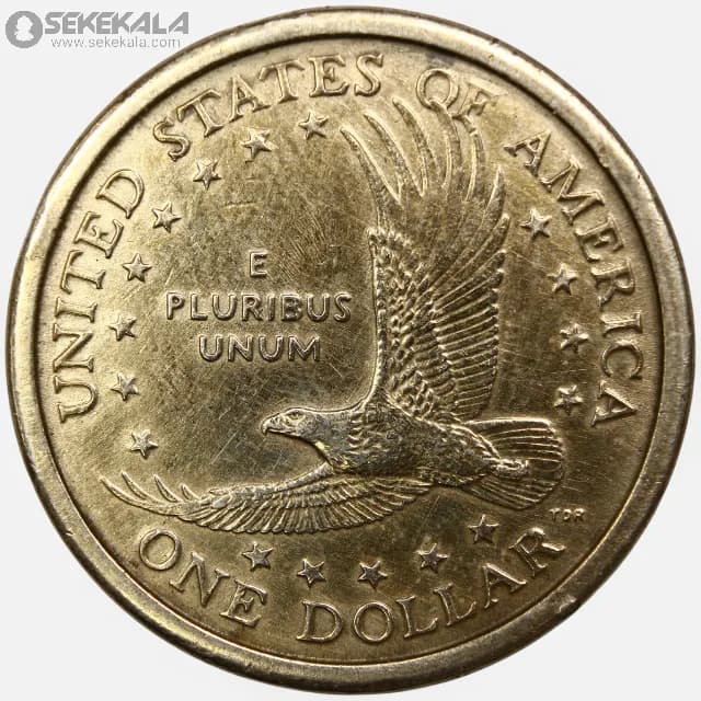 سکه 1 دلار آمریکا 2000 P (ساکاگاوا) — تصویر ۲