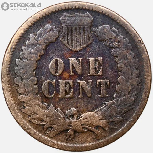 سکه 1 سنت قدیمی آمریکا 1889 (سرخپوست) — تصویر ۲