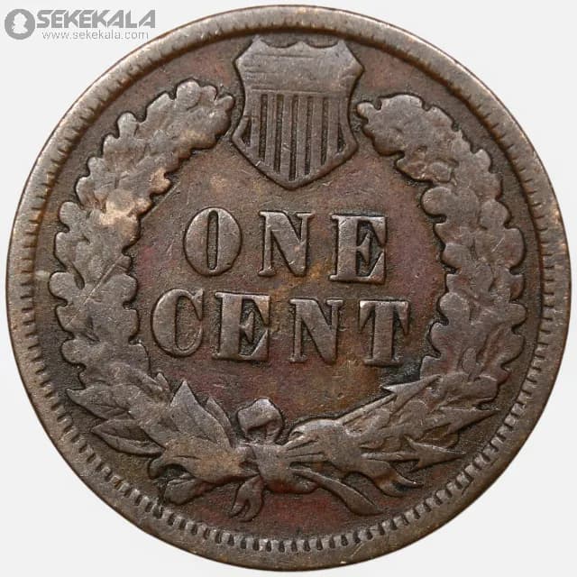 سکه 1 سنت قدیمی آمریکا 1897 (سرخپوست) — تصویر ۲