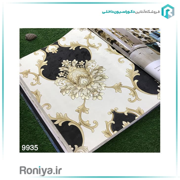کاغذ دیواری طرح داماسک لاکچری کد 9929 — تصویر ۲