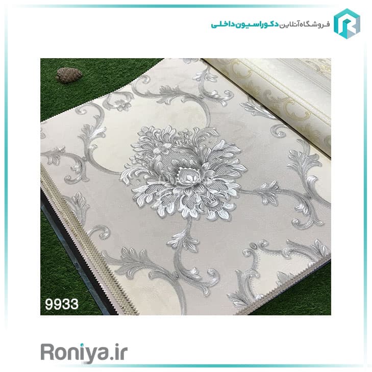 کاغذ دیواری طرح داماسک لاکچری کد 9929 — تصویر ۴