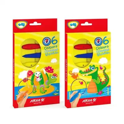 آریا مداد شمعی 6رنگ 2051