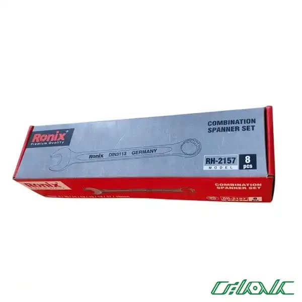 مجموعه 8 عددی آچار تخت و رینگی رونیکس مدل RH-2157 — تصویر ۴