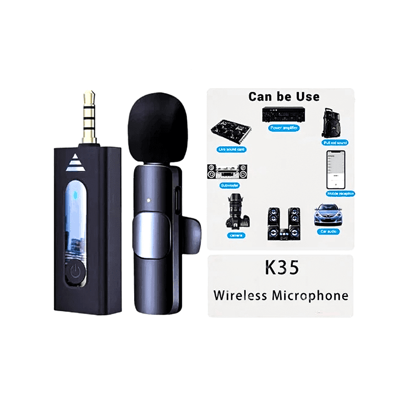 میکروفون یقه ای بیسیم K35 Wireless Microphone — تصویر ۲