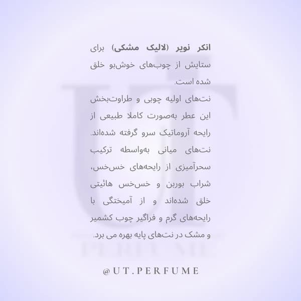 عطر لالیک انکر نویر مردانه | Lalique – Encre Noire — تصویر ۴