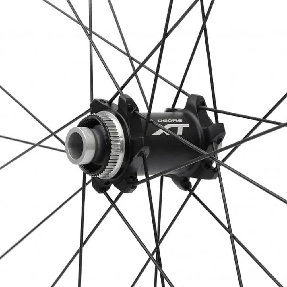 طوقه(رینگ) کامل جلو و عقب دوچرخه شیمانو مدل shimano deore xt wh-m785 24H سایز 26 — تصویر ۲