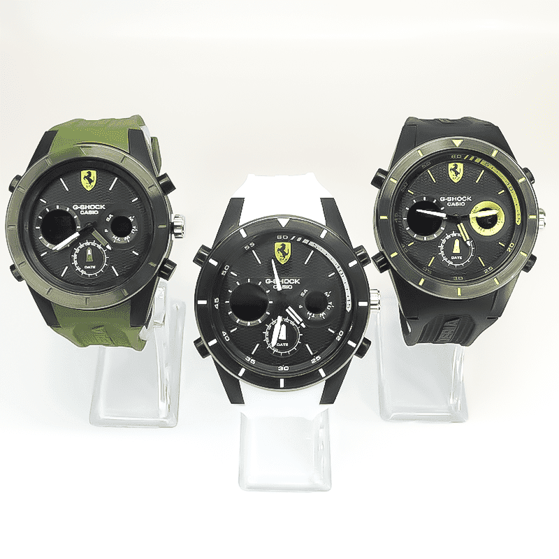 ساعت مچی Casio 1421 Ferari | عقربه ای و دیجیتال — تصویر ۲